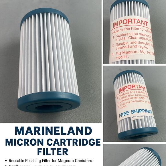 Marineland Micron Cartridge for Magnum Canister Filters • Aquarium Filters ☆USA - Picture 1 of 6